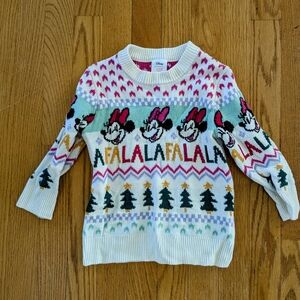 Jumping Beans White Sweater Festive Holiday Design